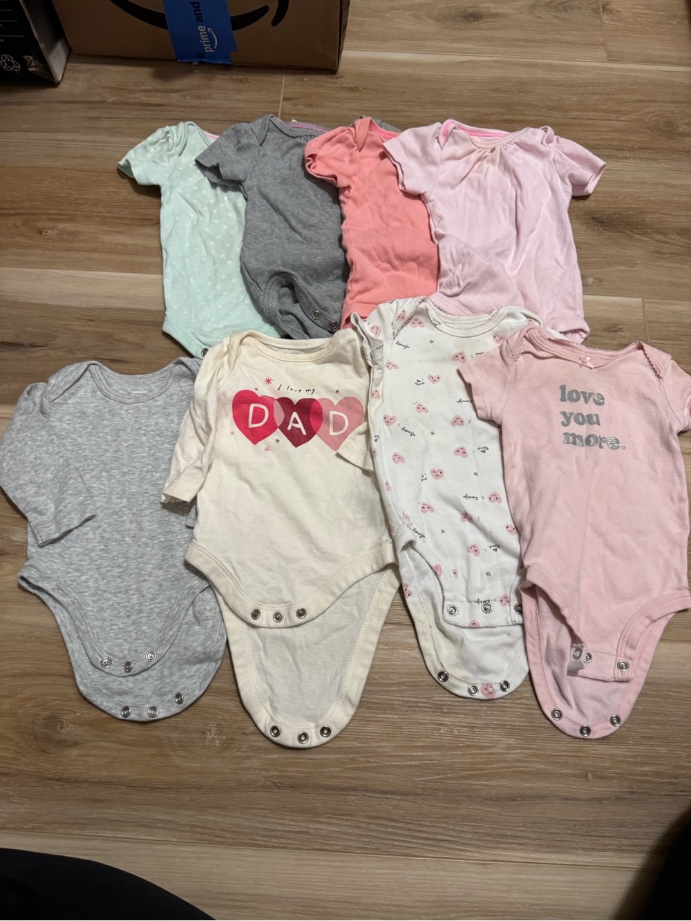 Lot of 0-3mo baby girl onesies
